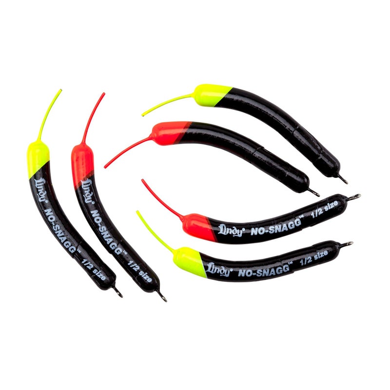 Lindy No Snagg Slip Sinker 1/2 oz, Multi, One Size,Black,White